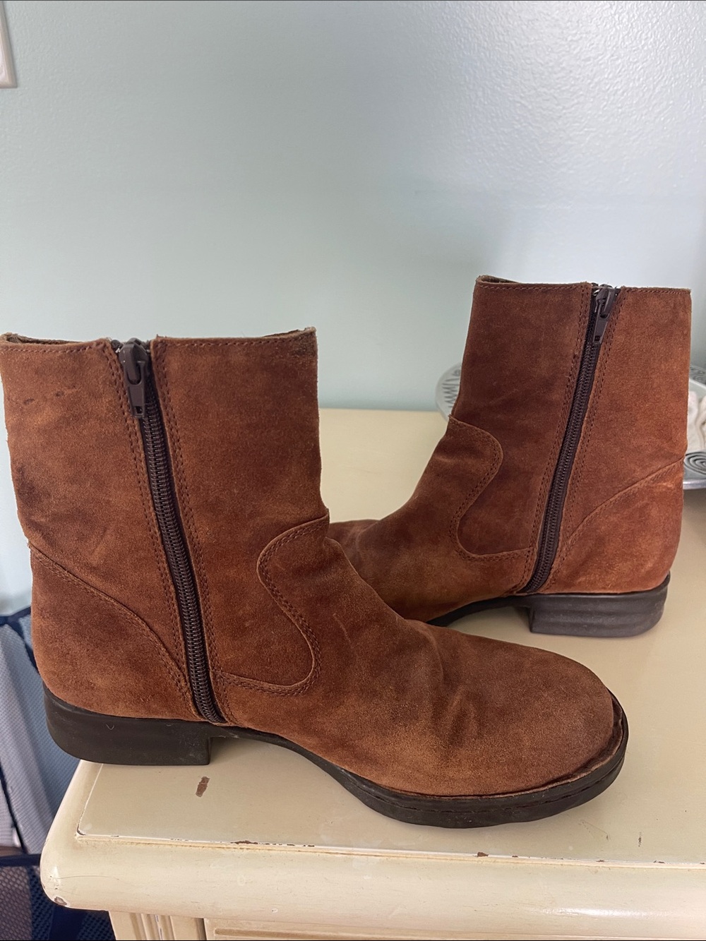 Born Brown Suede Ankle Boots - Picture 2 of 14